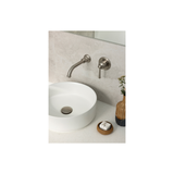 Cromford Switchmix Wall Basin / Bath Phoenix Mixer Set - Brushed Nickel