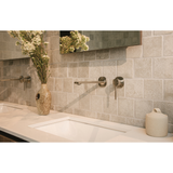 Vask Switchmix Wall Basin / Bath Phoenix Mixer Set 200Mm - Brushed Nickel