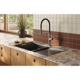 Vask Flexible Hose Phoenix Sink Mixer 200mm - Brushed Carbon