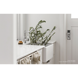 Nostalgia Sink Phoenix Mixer 220mm Shepherds Crook - Chrome/White