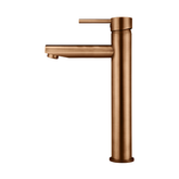 Meir Round Tall Basin Mixer - Lustre Bronze