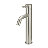 Meir Round Tall Curved Basin Mixer - Brushed Nickel
