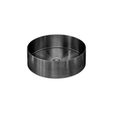 Meir Steel Round Bathroom Basin 380 X 110 - Shadow