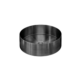 Meir Steel Round Bathroom Basin 380 X 110 - Shadow