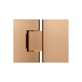 Meir Glass To Glass Shower Door Hinge - Lustre Bronze