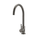 Meir Round Gooseneck Kitchen Mixer Tap - Shadow