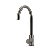 Meir Round Pinless Gooseneck Kitchen Mixer Tap - Shadow