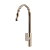 Meir Round Paddle Piccola Pull Out Kitchen Mixer Tap - Champagne