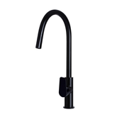 Meir Round Paddle Piccola Pull Out Kitchen Mixer Tap - Matte Black