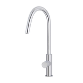 Meir Round Pinless Piccola Pull Out Kitchen Mixer Tap - Polished Chrome