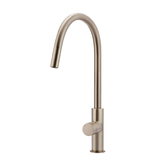 Meir Round Pinless Piccola Pull Out Kitchen Mixer Tap - Champagne