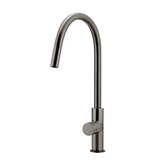 Meir Round Pinless Piccola Pull Out Kitchen Mixer Tap - Shadow
