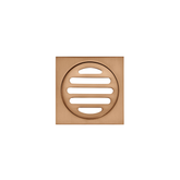 Meir Square Floor Grate Shower Drain 80Mm Outlet - Lustre Bronze