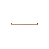 Meir Round Single Towel Rail 600Mm - Lustre Bronze