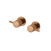 Meir Round Quarter Turn Wall Top Assemblies - Lustre Bronze