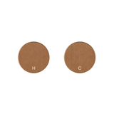 Meir Circular Wall Taps - Lustre Bronze