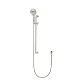 Meir Round Three Function Hand Shower On Rail Column - Brushed Nickel