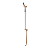 Meir Round Three Function Hand Shower On Rail Column - Lustre Bronze