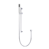 Meir Round Hand Shower On Rail Column - Polished Chrome