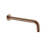 Round Nero Shower Arm - Brushed Bronze