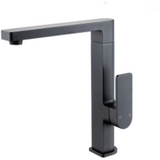 Bella Vista Ikon Flores Square Neck Sink Mixer - Matte Black
