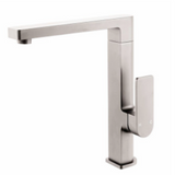 Bella Vista Ikon Flores Square Neck Sink Mixer - Brushed Nickel