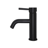 Meir Round Basin Mixer Curved - Matte Black