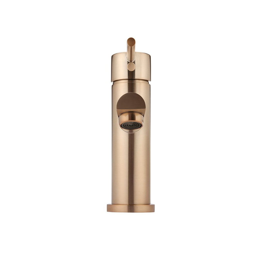 Meir Round Basin Mixer - Champagne