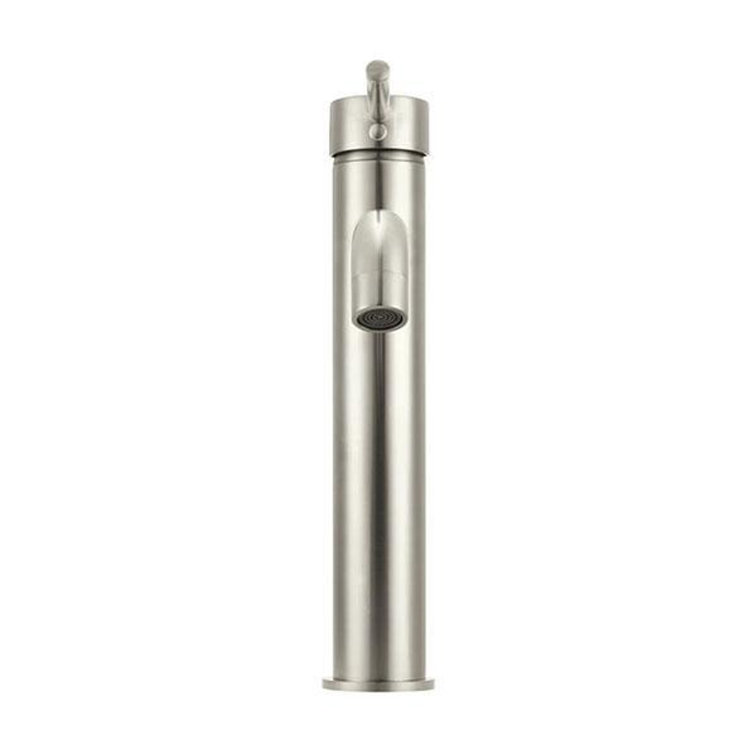 Meir Round Tall Curved Basin Mixer - Brushed Nickel