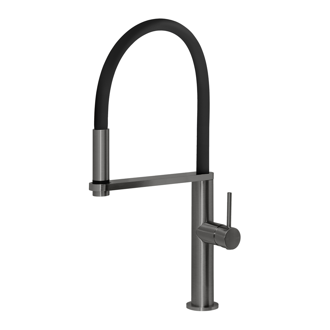 Blix Blix Flexible Hose Phoenix Sink Mixer Round - Brushed Carbon