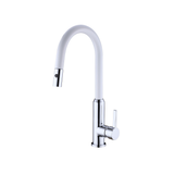 Pearl Pull Out Sink Nero Mixer With Vegie Spray Function - White