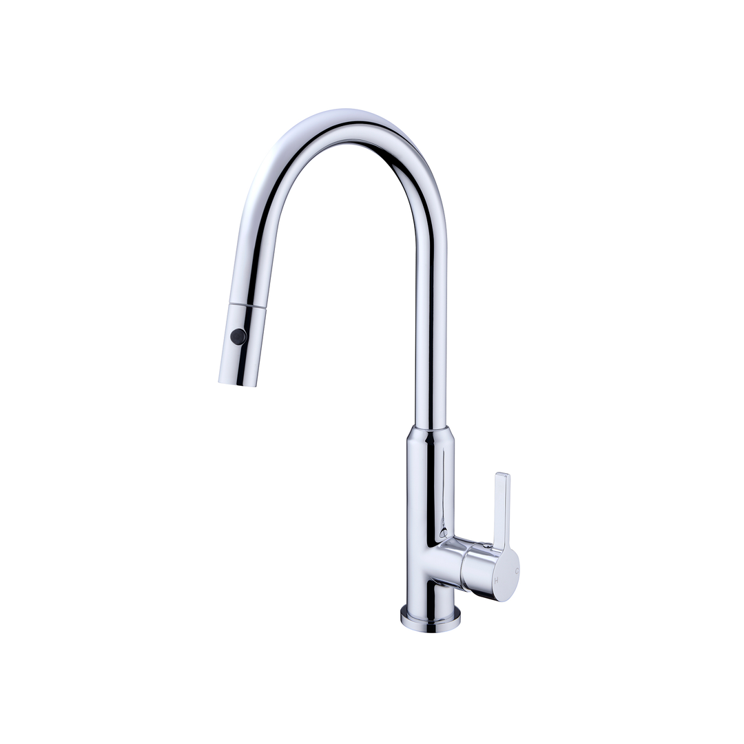 Pearl Pull Out Sink Nero Mixer With Vegie Spray Function Shower - Chrome