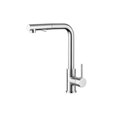 Mecca Square Neck Pull Out Sink Nero Mixer With Vegie Spray - Chrome