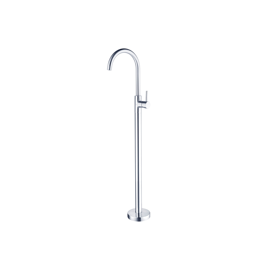 Dolce Floormount Nero Mixer Shower - Chrome