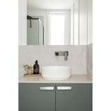 Mekko Switchmix Wall Basin/Bath Phoenix Mixer Set 200mm Fit off Kit - Brushed Carbon