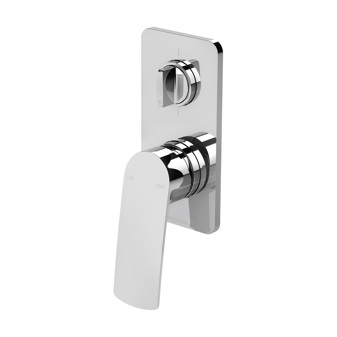 Phoenix Mekko Switchmix Shower/Bath Diverter Mixer Fit Off Kit - Chrome