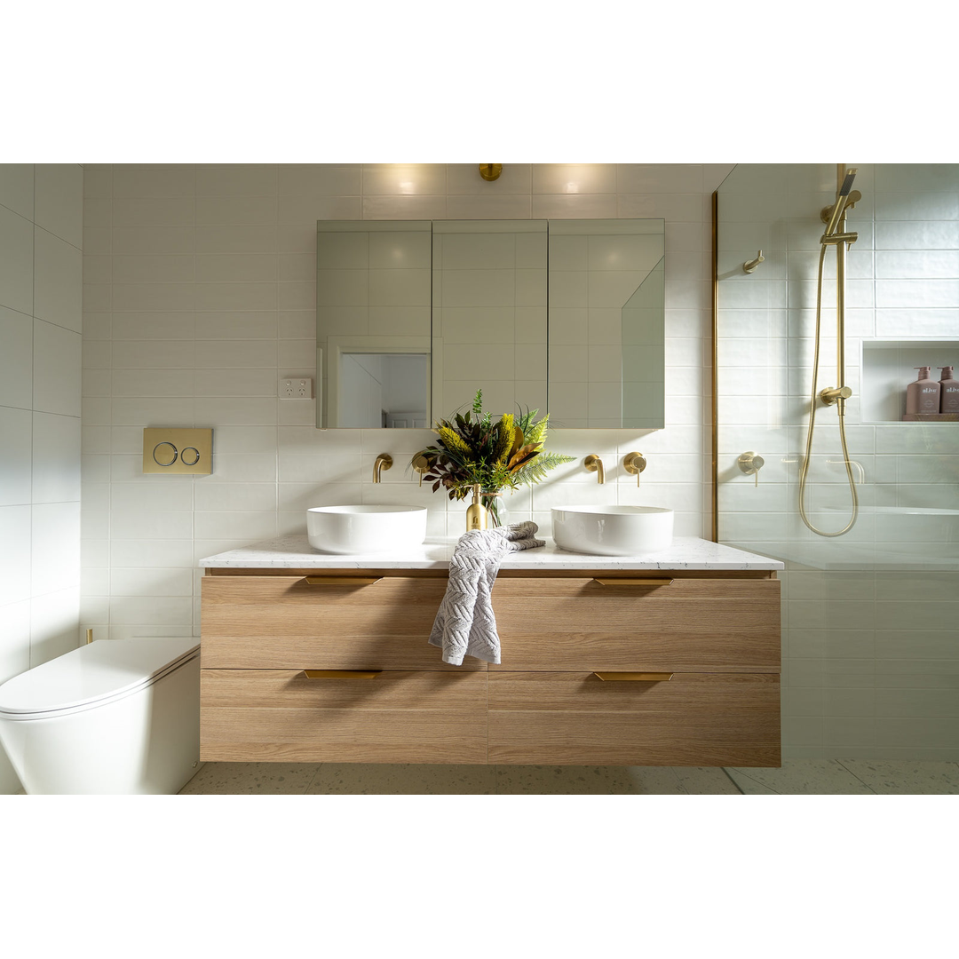 Meir Meir Sigma 21 Dual Flush Plates For Geberit - Tiger Bronze