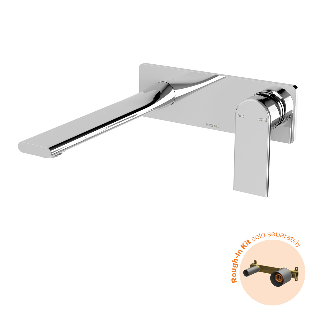 Teel Switchmix Wall Basin / Bath Phoenix Mixer Set 200Mm Fit-Off Kit - Chrome