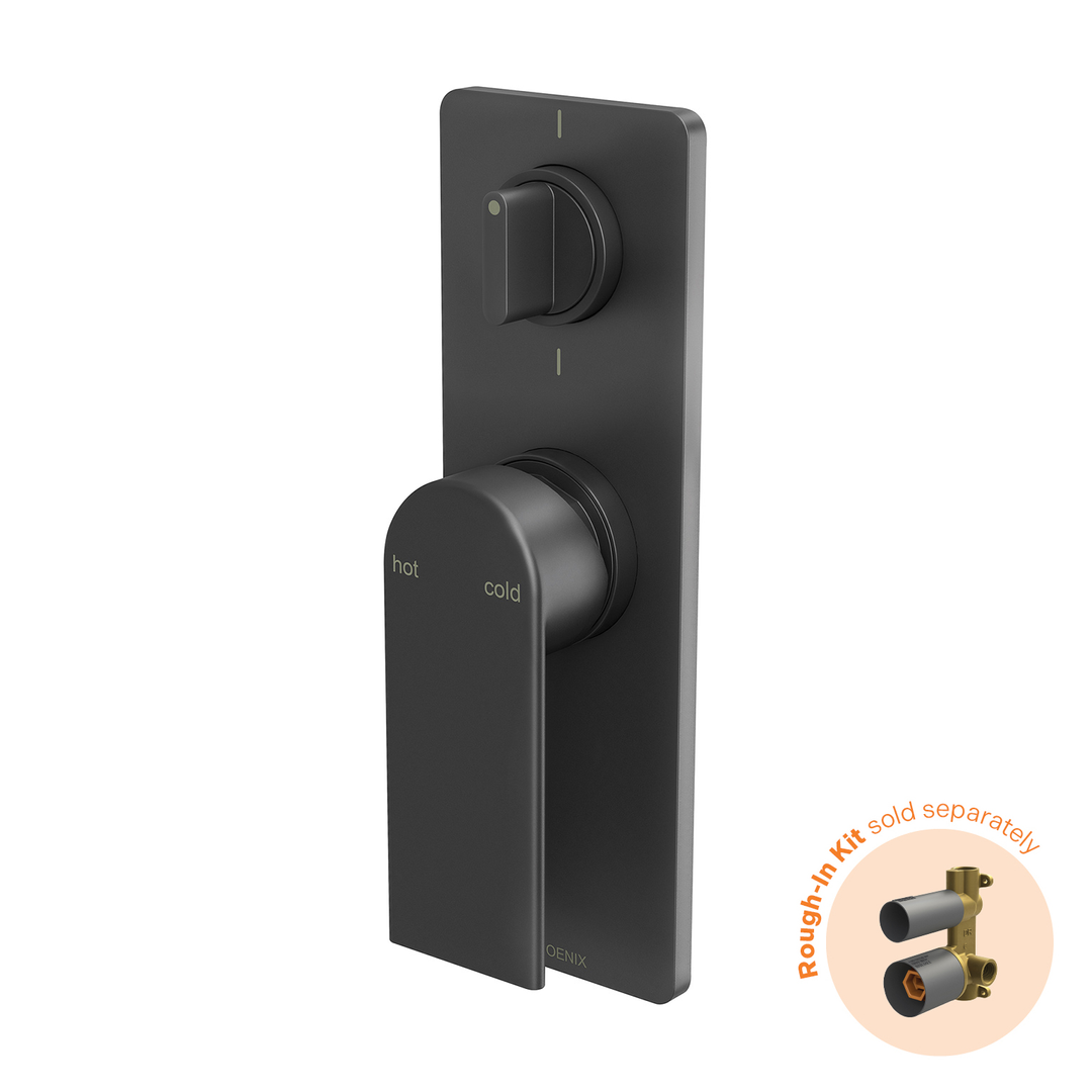 Teel Switchmix Shower / Bath Diverter Phoenix Mixer Fit-Off Kit - Matte Black