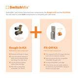 Teel Switchmix Shower / Bath Diverter Phoenix Mixer Fit-Off Kit - Chrome