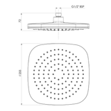 Nauge Nauge Shower Rose Phoenix - Brushed Nickel