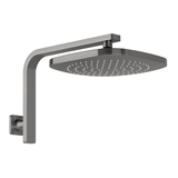 Nauge Nauge HighRise Shower Arm & Rose Phoenix - Brushed Carbon
