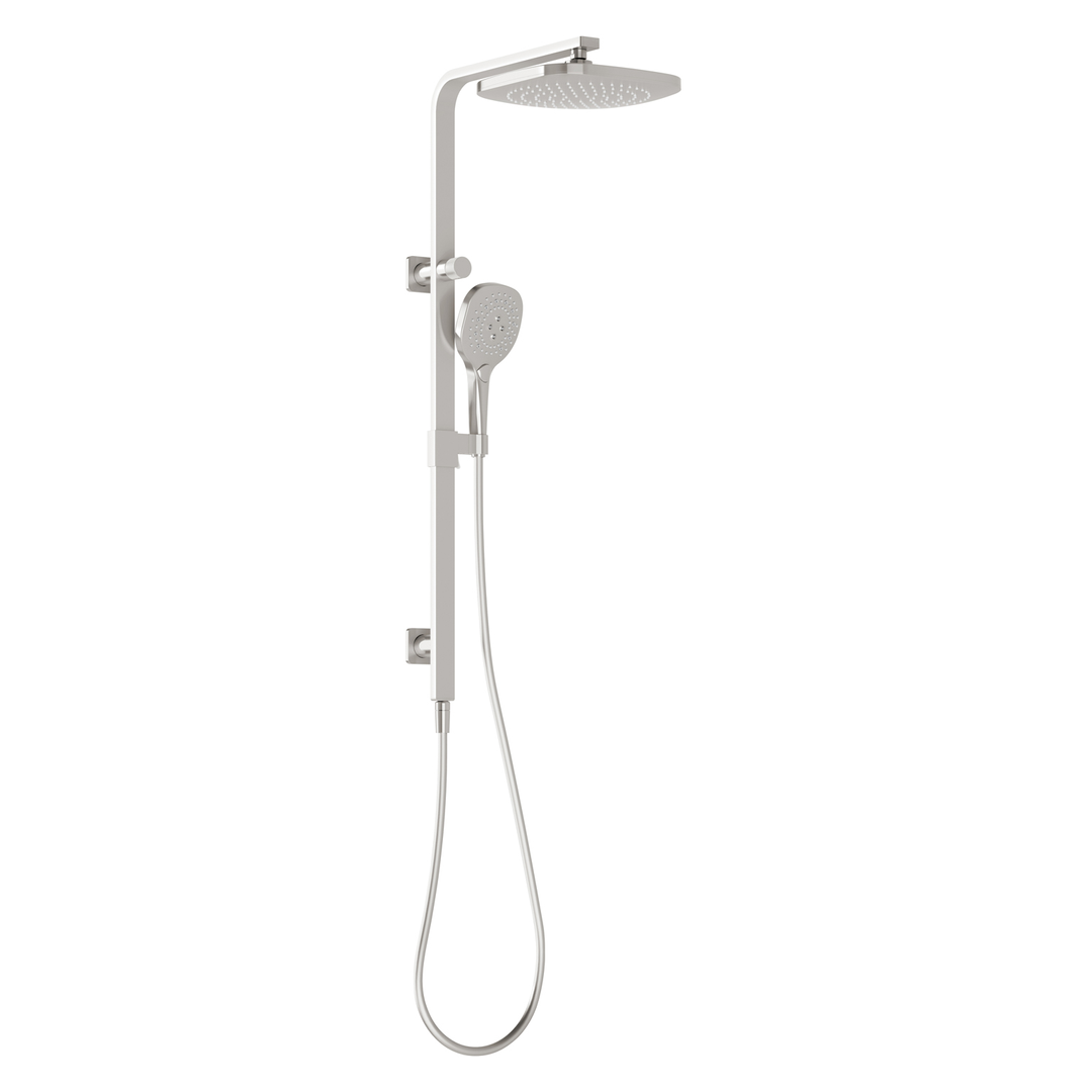 Nauge Nauge Twin Phoenix Shower - Brushed Nickel