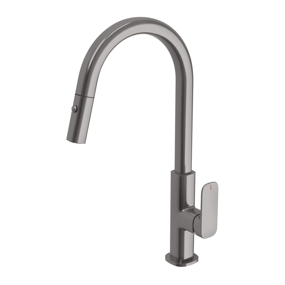 Nauge Nauge Pull Out Phoenix Sink Mixer 200mm - Brushed Carbon