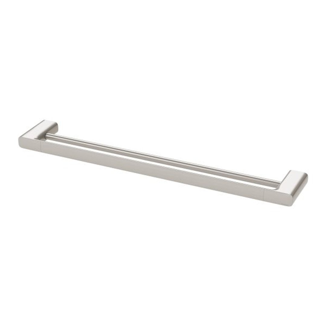 Nuage Double Phoenix Towel Rail 600Mm - Brushed Nickel