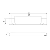 Nauge Nauge Hand Towel Phoenix Rail - Brushed Carbon