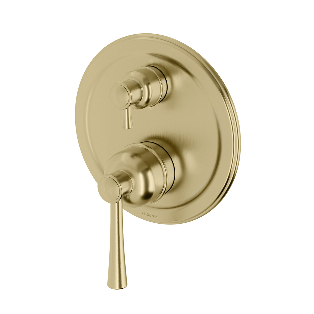 Cromford Cromford Switchmix Phoenix Shower / Bath Diverter Mixer - Brushed Gold