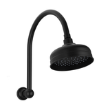 Cromford High-Rise Phoenix Shower Arm & Rose - Matte Black
