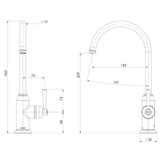 Cromford Sink Phoenix Mixer - Chrome