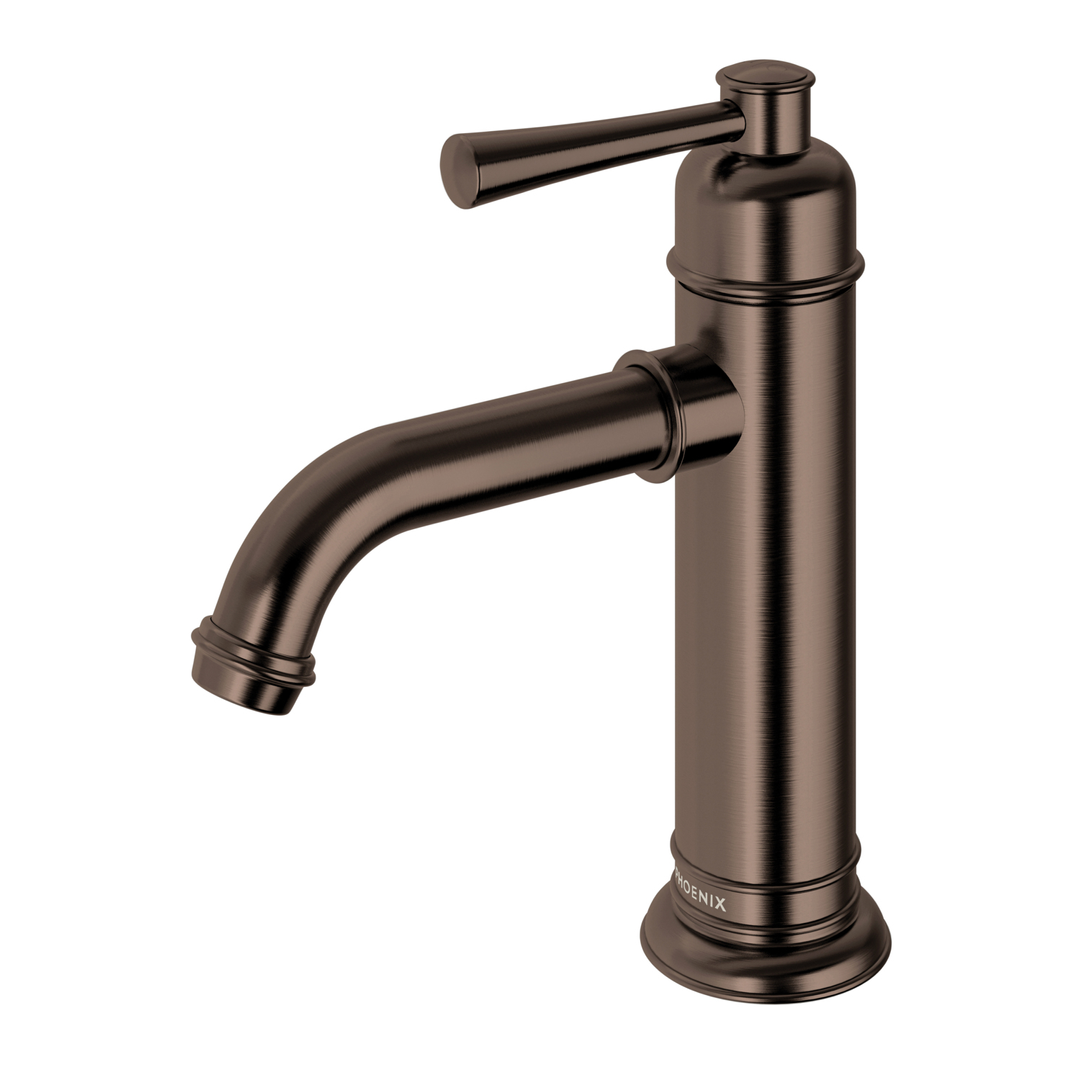 Phoenix Cromford Basin Mixer - Brushed Bronze